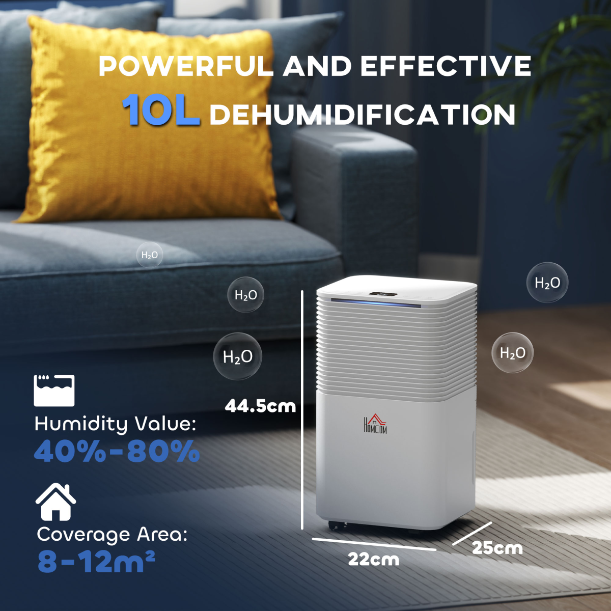 10L/Day 2000ML Portable Quiet Dehumidifier Home Laundry Room Electric Moisture